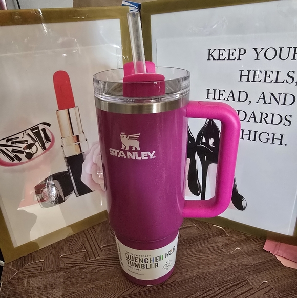 30oz NWT STANLEY Punch Shimmer Flowstate Quencher H2.0 Tumbler BPA FREE  Sparkly - Picture 1 of 16
